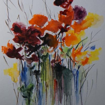 Bouquet d'aquarelle