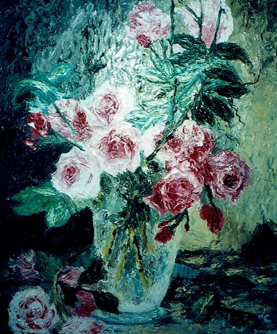 Vase de roses